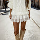 👗Neuwaren 50% Rabatt💥Chic Pleated Lace Trim Mini Skirt – Plisseefalten, zarte Spitze, perfekt für den Sommer 🌸💨