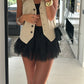 👗Neuwaren 50% Rabatt💥Chic Pleated Lace Trim Mini Skirt – Plisseefalten, zarte Spitze, perfekt für den Sommer 🌸💨