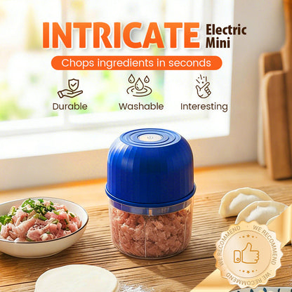 🔥 NUR SOLANGE DER VORRAT REICHT – 50% RABATT! 🎉 Kabellose elektrische Mini-Zerkleinerer – Waschbarer Behälter, schnelles Hacken von Fleisch, Zwiebeln & Gemüse für Knödel, Dips & Saucen
