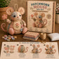 🎁✨ Handgefertigtes Nähset für eine Vintage-Maus aus Plüsch 🧵