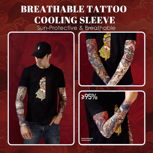 Sonnenschutz- und atmungsaktive Kühlmanschette für Tattoos