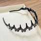 Set mit gewelltem Kristall-Haarreif – Leichtes, rutschfestes, feminines Haaraccessoire, funkelnder, kristallbesetzter Haarreif in Wellenform für Hochzeiten und den Alltag, feminine Accessoires
