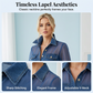 ✨ Neu eingetroffen 💙 Denim-Oberteil mit tailliertem Schnitt und transparenten Einsätzen – Eleganter Look für Arbeit und Freizeit 👖