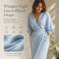👗✨ Elegantes Maxi-Wickelkleid mit V-Ausschnitt