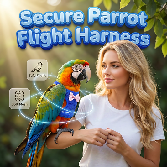 Fluggeschirr für Papageien mit Leine🌳🐦