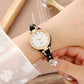 ⌚ Luxuriöse Vintage-Damenuhr mit dünnem Band & Lederarmband – elegantes Quarzwerk, zeitloses Design & vielseitig – perfekt für Alltag, Büro & besondere Anlässe