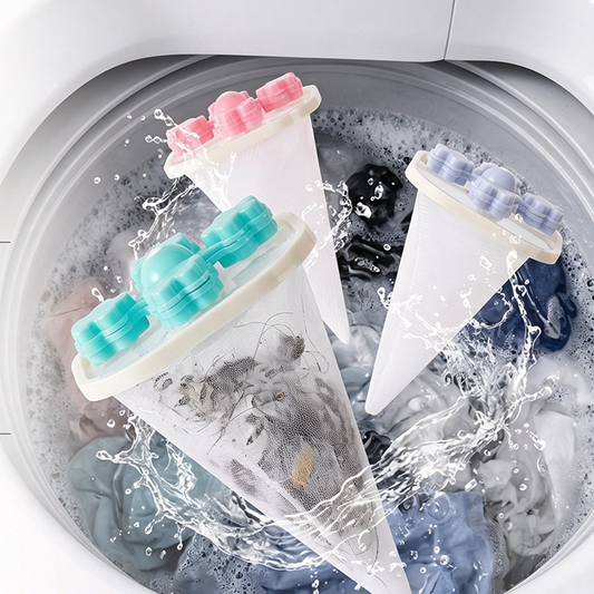 Schwimmender Filter für Flusen und Tierhaare für die Waschmaschine