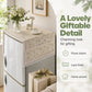 Cotton Linen Refrigerator Dust Cover with Pockets