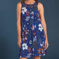Ärmelloses Damenkleid mit Aufdruck