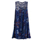 Ärmelloses Damenkleid mit Aufdruck