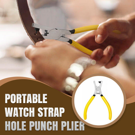 🎉 Tragbare Uhrenarmband-Lochzange – Präzise & einfach – Perfekt zum Anpassen von Leder-, Gummi- oder Kunststoffbändern – für Heimwerker & Uhrenliebhaber ⌚🛠️✨