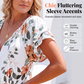 Lässiges Damen-Shirt mit V-Ausschnitt und Blumenmuster
