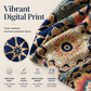 Damenbluse mit V-Ausschnitt und Bohemian-Print – lockeres Sommerhemd