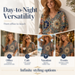 Damenbluse mit V-Ausschnitt und Bohemian-Print – lockeres Sommerhemd