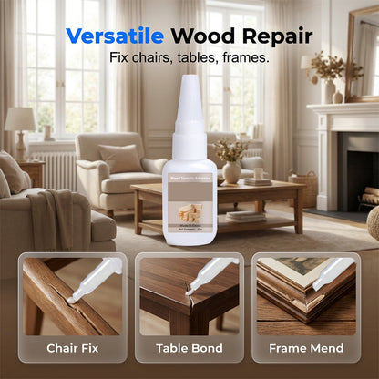 ✨🔧 50 % RABATT! Strong Bond Holzleim – Hochbelastbare Reparaturen an Türrahmen, Stühlen und Tischen. Präzisionsspitze – kein Kleckern, kein Verschwenden. Schnelle Aushärtung – noch heute wieder einsatzbereit! 💪