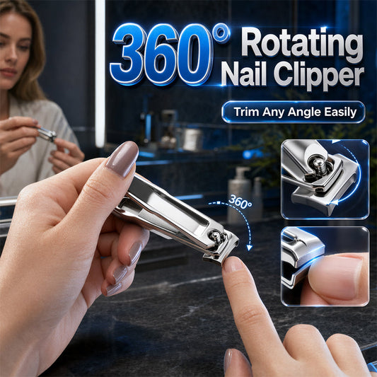 Um 360 Grad drehbarer Nagelknipser aus Edelstahl
