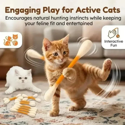 🔥 HEUTE 50 % RABATT! 🐱 Interactive Swab Cat Toy with Catnip