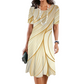 A-Linien-Kleid mit abstraktem Wellenmuster – figurschmeichelnde und vielseitige Silhouette