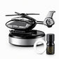 🚗Solar-Hubschrauber-Aromatherapie-Diffusor – Leuchtende Drehbewegung, nachfüllbare Duftpads, für Auto und Zuhause ✨🚁