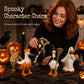 🎃LANGWEILIGE HALLOWEEN-DEKORATION?🎃 Gruseliges Enten-Set – handbemalt, 5 Figuren, witterungsbeständig – für Regale, Schreibtische und den Außenbereich! 🦇