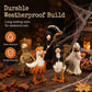 🎃LANGWEILIGE HALLOWEEN-DEKORATION?🎃 Gruseliges Enten-Set – handbemalt, 5 Figuren, witterungsbeständig – für Regale, Schreibtische und den Außenbereich! 🦇