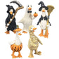 🎃LANGWEILIGE HALLOWEEN-DEKORATION?🎃 Gruseliges Enten-Set – handbemalt, 5 Figuren, witterungsbeständig – für Regale, Schreibtische und den Außenbereich! 🦇