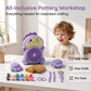 🎨 50% RABATT! 🏺 Kinder Elektrische Töpferscheibe DIY Set – Einfache Bedienung, kreatives Erlebnis & sicher – Perfekt zum Modellieren und Gestalten mit Ton 👧