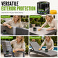 Renovierpaste für Gartenmöbel mit Schwamm