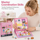 Magnetisches Quiet-Book für Kinder mit Faltpuzzle – Frühförderungsspielzeug für Jungen und Mädchen
