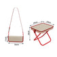 Tragbarer Klapphocker mit Handtaschendesign
