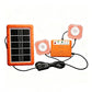💥 50% Rabatt! ☀️ Tragbares Solarstromsystem – 4 W Panel, 2400 mAh Akku, Typ-C/USB/DC. Inkl. 2 LED-Leuchten. Wasserdicht, stoßfest. Für Camping & Notfälle 🛡️