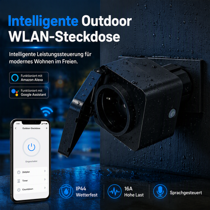 Smarte Outdoor-WLAN-Steckdose