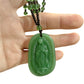 Halskette mit Perlenanhänger in Form einer religiösen Figur