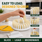 DIY-Mikrowellen-Kartoffelchip-Maker mit Schneide- und Schüssel-Set