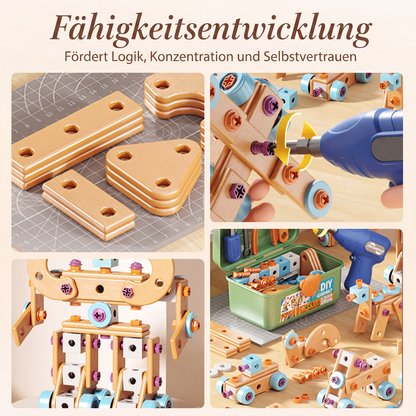 🧰 50 % RABATT⏰ Kinder DIY Werkzeugset, fördert handwerkliche Fähigkeiten🧩