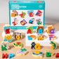 🔤 26-teiliges Holzspielzeug zum Zuordnen von Buchstaben und Tieren – Praktisches Erlernen des Alphabets, farbenfrohe Tierillustrationen und kindersicheres Design – Lernen macht Spaß ✨
