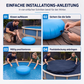 🍂 Pool Winterkissen – Schutz vor Frost, Eis & Wasseransammlungen unter der Poolabdeckung