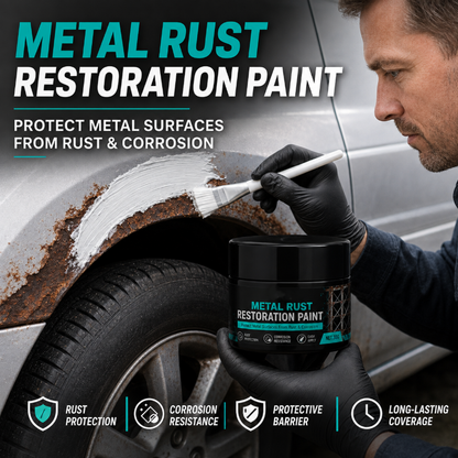 🔧🏠 50 % RABATT! Schwarze Reparaturpaste zum Rostschutz für Metall – Saniert verrostete Tore, Geländer und Werkzeuge. Bildet eine Schutzschicht – kein Austausch erforderlich! 🛡️✨