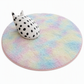 🧶 Dicker, flauschiger Hochflor-Teppich: Mit Farbverlauf (Tie-Dye-Optik), weich, rutschfest