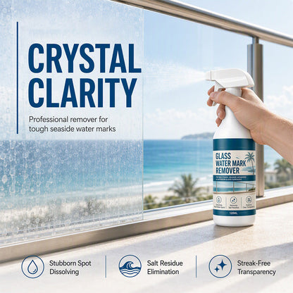 ⏰50 % Rabatt – Letzte Chance⏰ Spray zur Entfernung von Wasserflecken auf Glas – Beseitigt Wasserflecken & Mineralablagerungen – Einfache Anwendung per Spray – Für Fenster, Terrassen & Balkone! 🔥