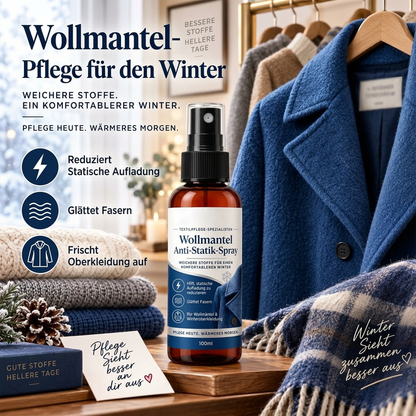 Sofortiges Antistatik-Spray für Mäntel