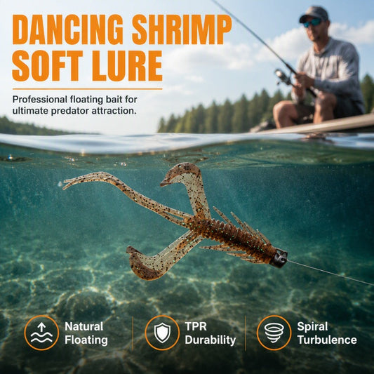 🦐 50% RABATT! 🎣 Realistische Garnelen-Weichköder – Schwimmend & lebensecht ✨