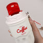 Tragbarer smarter Thermo-Kaffeebecher mit Temperaturanzeige